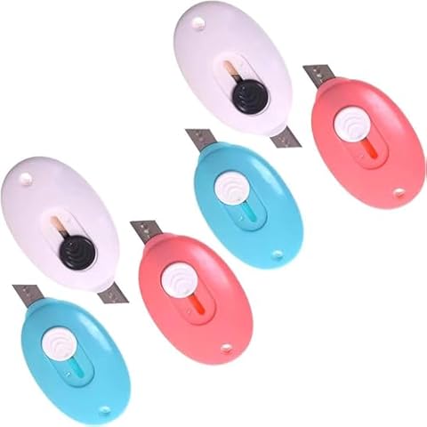 Box Cutters, Box Cutter Retractable, Retractable Box Opener, Package Opener, Easy Slide Retractable Cute Box Cutter for for opening daily express boxes, envelopes, packages and more Cover