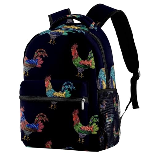 Sac à dos d'école multicolore pour adolescents et étudiants de dimensions 29x20x40cm