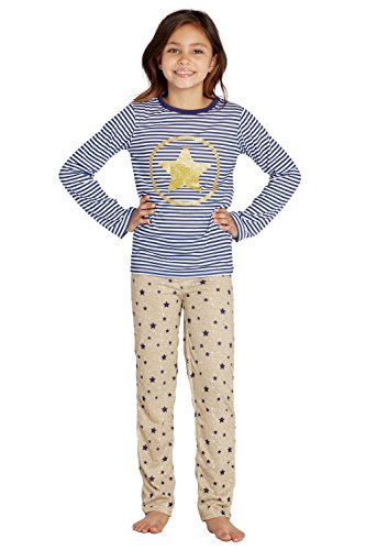 INTIMO Girls' Chloe & Olivia 'Star Power' Yoga Pajama Set