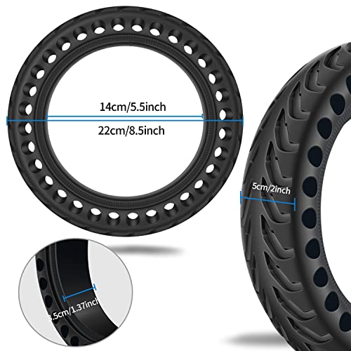 2 PCS Ruota Monopattino Elettrico 8,5 Pollici