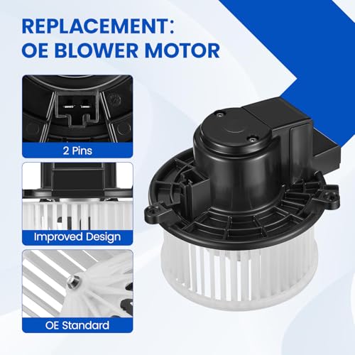 Image of HVAC Blower Motor 700234 Compatible with Chrysler Pacifica Town & Country Voyager, Compatible with Dodge Caravan Grand Caravan, 5183147AC, 5183147AB, PM9367, A /C Blower Motor Assembly