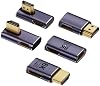 Adaptador de Extensión HDMI 2.1 UHD 8K@60Hz, 5 Unidades, Acoplador Bidireccional 3D 48Gbps, Conector Extensor Macho a Hembra para Xbox PS4/PS5 HDTV Monitores Proyectores, HDR Dinámico, Compatible con 4K@120Hz 2