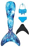 ※ 【MATERIAL】: La cola de sirena está hecha de 88% poliéster, 12% spandex. Monofin no flota, no lo derriba y la tela transpirable es permeable al agua y al aire. La aleta en sí está hecha de un plástico flexible y ofrece cierta flexibilidad.