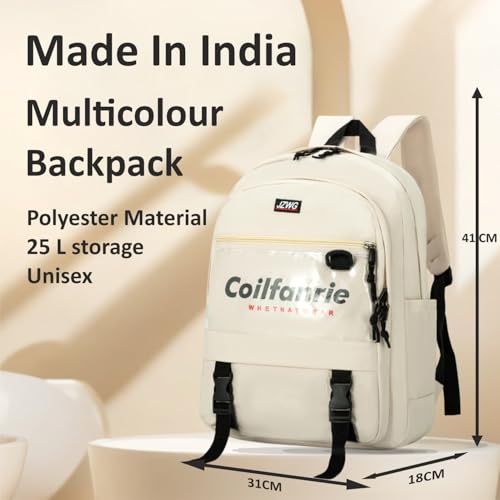 Image of Tinytot 30 Litre Japanese Korean Style School Bag Water-Resistant Laptop & Travel Backpack - Unisex Large 18 Inches Multipurpose Student Backpack for Boys & Girls, Men & Women