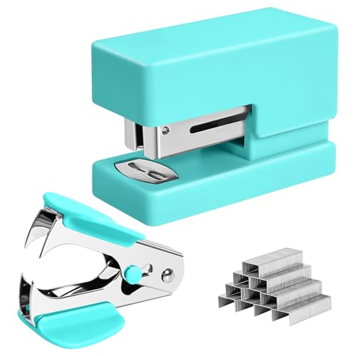 Green Mini Stapler with Staples