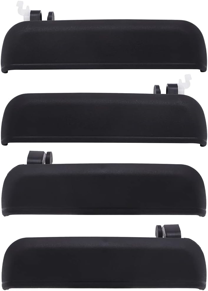 ECCPP Door Handles Exterior Outer Outside Front Rear Passenger Drievr Side for 1995 1996 1997 1998 for Toyota Tercel Black(4pcs)