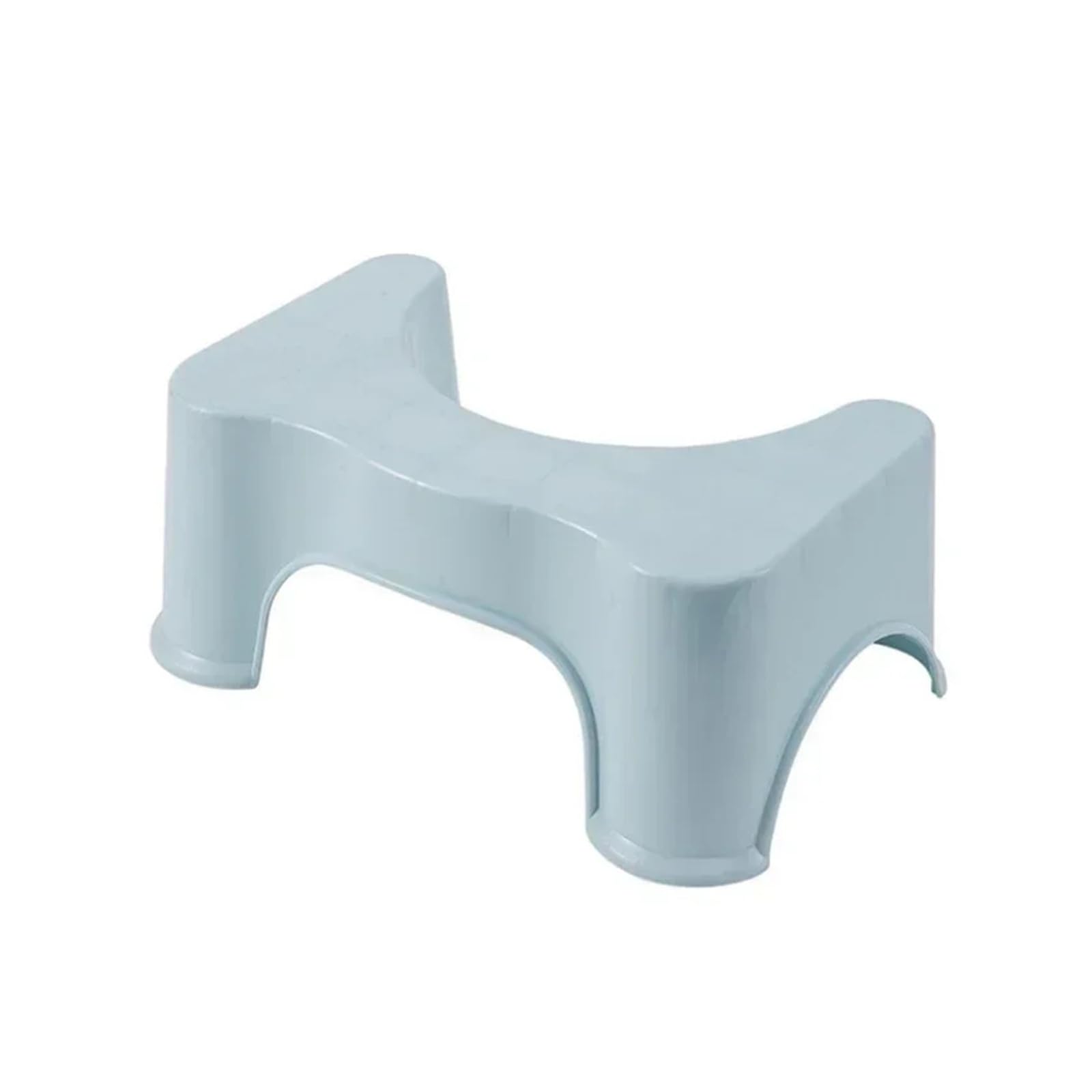 Generico Sgabello for cacca domestica Sedile WC antiscivolo Portatile Accessori for gradini da bagno for costipazione tozza(Blue)