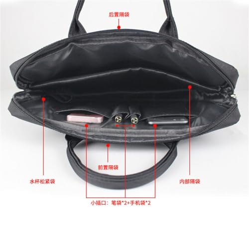 Conference Bag Briefcase File Case Zip Canvas Business Bag Handbag4