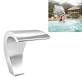 HUIBBGO Fuente de Agua de Acero Inoxidable Tipo Cascada para estanques y...