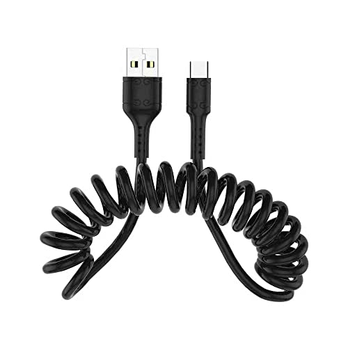 伸縮自在 USB C ケーブル 急速充電 コイル型 PU素材 高耐久性 Amazon.co.jp: SUNGUY USB C ケーブル 0.4Mから1Mまで 伸びる
