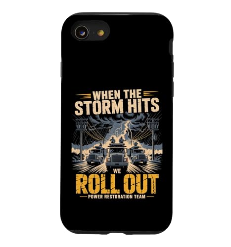 The Storm Hits We Roll Out Lineman Power �X�}�z�P�[�X iPhone SE (2020) / 7 / 8 �p