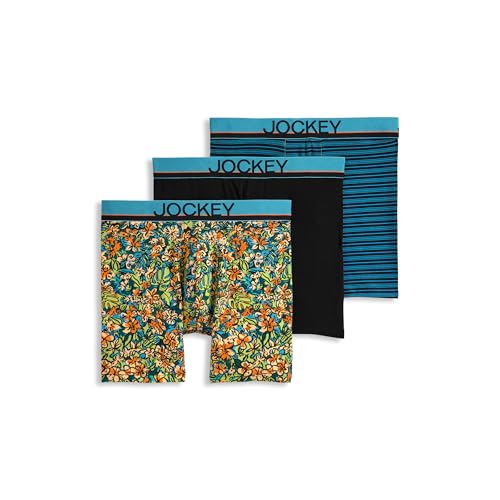 Image of Jockey Men's Underwear True Style 6 inch Boxer Brief - 3 Pack