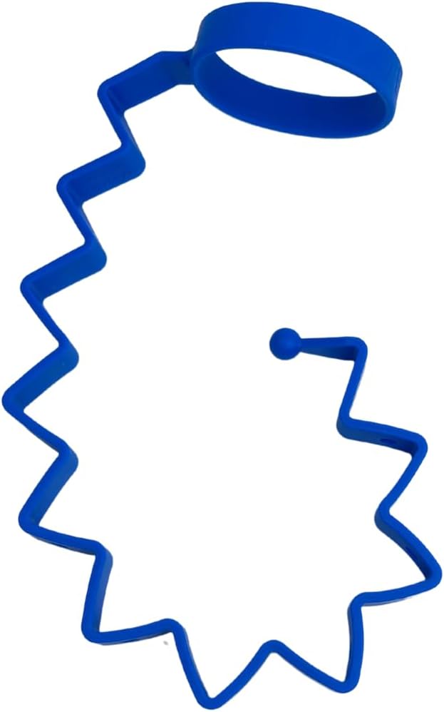 Bottle Bungee - Sippy Cup Strap - Keeps Bottles and Sippy Cups Off The Floor - Food Grade Silicone - Dishwasher Safe (Blue)