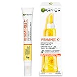 Garnier Brightening Caffeine Eye Cream with Vitamin C, Reduces Dark Circles and Fine Lines for Well-Rested, Brighter, More Radiant Skin, Garnier SkinActive, 15ml