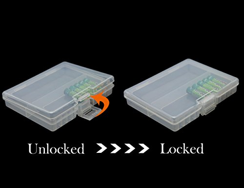 Whizzotech Aaa Battery Storage Case Battery Holder Organizer Box Holds For Lot Of 48 Aaa Batteries Bl06 #TOP3