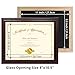Hodeframe 8.5x11 Wood Diploma Frame, 8-1/2 x 11 frame,Certificate Document Frame, Picture Frame with UV Protection Acrylic & Solid Wood,Cherry Finish for Wall and Tabletop