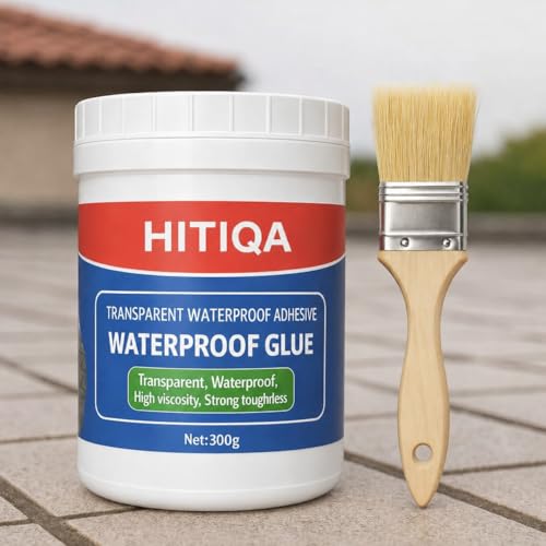 Crack Seal Glue with Brush Transparent Waterproof Resin Epoxy for...