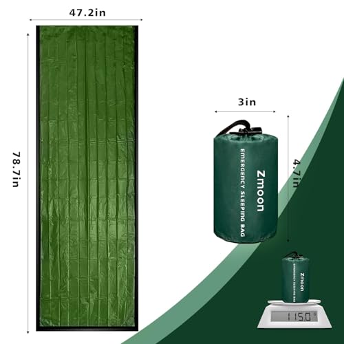 Zmoon Emergency Sleeping Bags 2 Pack Portable Waterproof Thermal Bivy Sacks by Zmoon - Used condition - Image 5