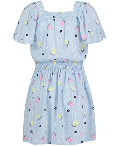 Tommy Hilfiger Girl's Flutter Sleeve Dress, Smocked Style With Cinched Waist2