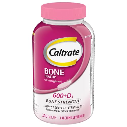 Caltrate 600+D3 Calcium and Vitamin D Supplement Tablet for maximum calcium absorption 600 mg -200 Count (Pack of 1)