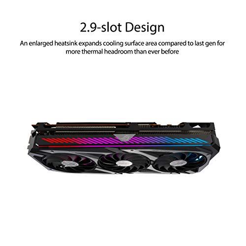 Image of ASUS ROG Strix AMD Radeon RX 6700 XT OC Edition Gaming Graphics Card AMD RDNA 2, PCIe 4.0, 12GB GDDR6, HDMI 2.1, DisplayPort 1.4a, Axial-tech Fan Design, 2.9-Slot, Super Alloy Power II, GPU Tweak II