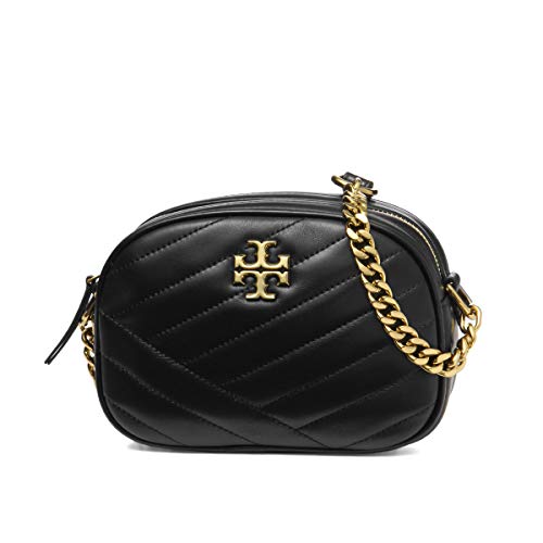 [トリーバーチ] ショルダーバッグ レディース KIRA CHEVRON SMALL CAMERA BAG (ブラック 001) [並行輸入品]