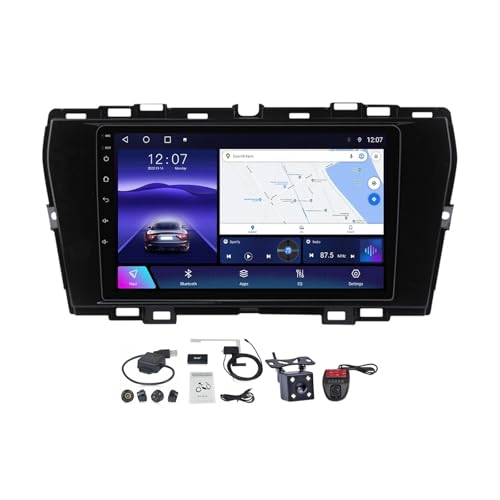 MLXABH Android 12 Radio estéreo para automóvil para Ss-angYon-g Tivoli 2019-2023 Pantalla de 9 pulgadas Carplay incorporado Android Auto Controles en el volante Bluetooth FM AM con cámara de respaldo
