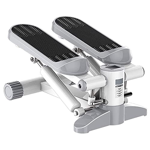Mini Fitness - Stepper hidráulico con pantalla LCD, máquina multifunción, carga aeróbica de 150 kg, entrenador de ejercicio cardiovascular, monitor, bandas de resistencia, equipo de ejercicio paso a