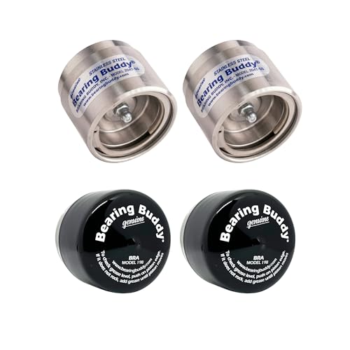 Bearing Buddy 2047-SS - ONLY Fits 2.047" Inside Diameter Hubs - USA-Made Stainless Steel Bearing Protector with 19B Bra - for Boat, Horse, RVs, & Utility Trailers