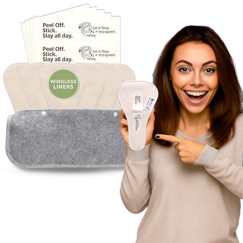 Sin alas – Salvaslips anti-marca tanga con adhesivo (Tanga, x7) – 2-en-1 protector reutilizable anti camel toe & salvaslip de viscosa lavable a 95 °C – Transpirable y discreto