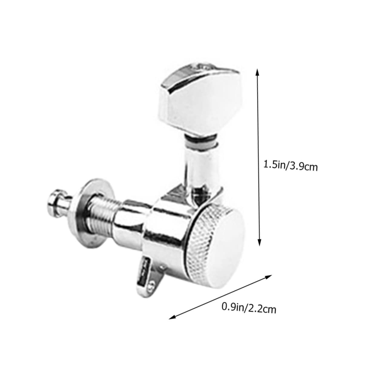 Holibanna 1Set Locking Guitar Tuning Pegs Chrome Replacement Parts for Easy Guitar Tuning Essential Accessory for Guitarists and Luthiers Compatible with Various Guitar Styles