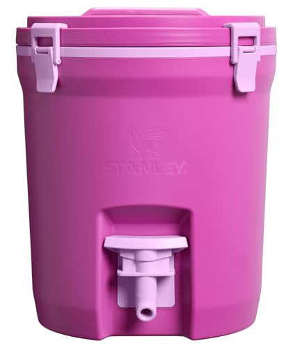 Stanley Adventure Fast Flow Water Jug 2 Gallon | Leakproof Ice Water Dispenser | Insulated Beverage Cooler | Easy Pour Spigot and Latched Foam Lid | BPA-Free | Dark Blossom