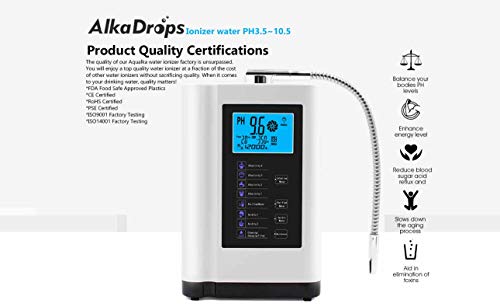 Water Ionizer, Water Purifier Machine PH 3.5-10.5 Alkaline Acid Water Machine,Up to -500mV ORP, 8000 Liters Per Filter,7 Water Settings,Auto-Cleaning,Intelligent Voice - Image 3