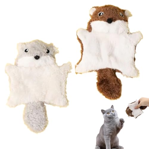 AOEVUIR Set 2 giocattoli per cani di taglia grande e media con squeak e fruscio peluche senza imbottitura