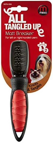 Mikki Dog, Cat Matt Breaker Rake - Matt and Tangle Remover - De-Matting Comb Tool for Pets