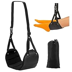 GWAWG Poggiapiedi per Aereo Amaca Piedi Il Volo Accessori Viaggio In Pieghevole con una Borsa di Stoccaggio Offre Relax e Comfort Volo Lungo