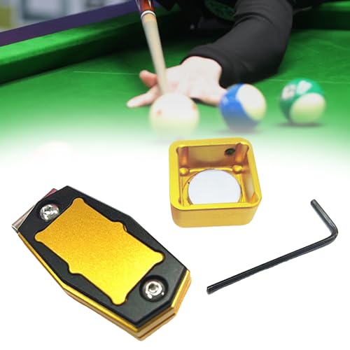 Ywmsfl Billiard Cue Chalks Box Portable Pool Chalks Holder with Belt Clip Billiard Chalks Case Snookers Tool Accessory