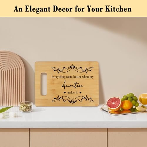 Tabla de cortar rectangular de madera bambú 29.97x20.07x1.27 cm para cocina decorativa miniatura 6