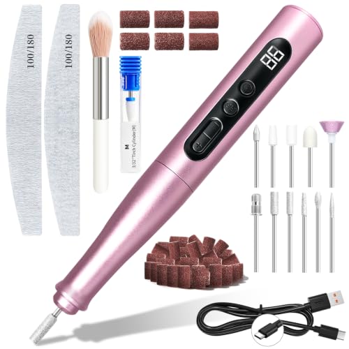 Electric Nail Drill Professional, Cordless Rechargeable Nail File