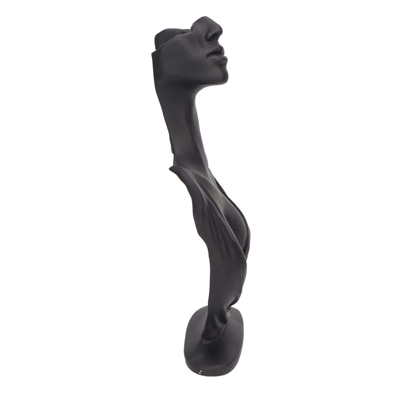 Porta manichino per orecchini in resina, espositore per gioielli, espositore per collane busto leggero ed elegante, ampio spazio, nero, robusto manichino in resina per orecchini