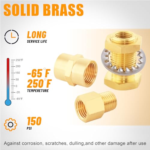 92PCS-Brass-Pipe-Fittings-Assortment-Kit-NPT-AdapterHex-NippleReducer-BushingHex-Coupling90-Degree-45-Degree-Barstock-Street-ElbowStreet-TeeBulk-Head-Fittings-Kits