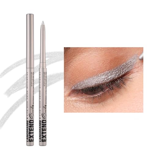 Set de lápiz de ojos, lápiz de ojos mate con brillo, delineador de ojos retráctil cremoso, pigmentado de secado rápido, resistente al agua y a las manchas, crea líneas audaces y definidas (#02)