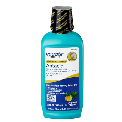 Maker Explorador Equate Maximum Strength Antacid Over-The-Counter Original Flavor Liquid cover