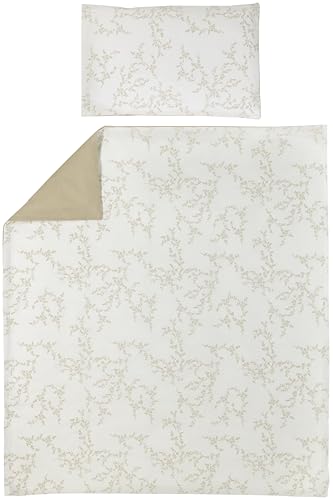 MEYCO Ropa de Cama de bebé Ramas, Cama Junior (Material Transpirable, Funda nórdica de algodón 100%, Incluye Funda de Almohada, Lavable a máquina y Apta para Secadora, 120 x 150 cm), Arena