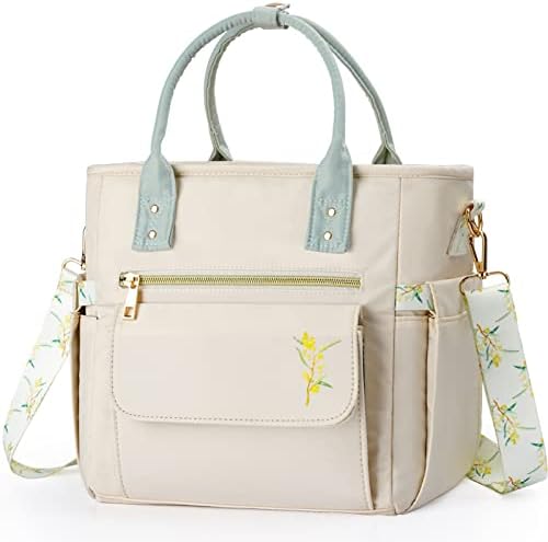 GLORIEROO Deluxe Lunch Bag Women - Leakproof Insulated Lunch Box for Women 2023 Newest Gifts Wetproof Multipocket Lunch Tote Bag with Removable Strap for Work/Picnic