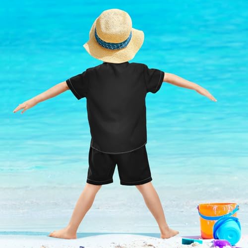 Image of CaTaKu Hawaiian Shirt for Boys Monster Truck Car Button Down Shirt Short Sleeve Kids Shorts Sets Summer Outfits Size 5-6t