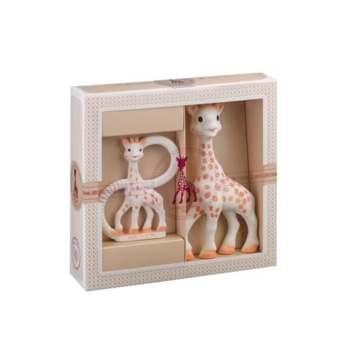 Vulli 000001 Geschenkset Geburt Sophie die Giraffe + Beißring, beige