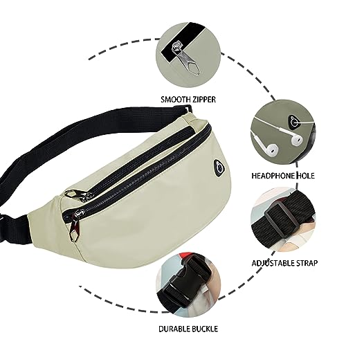 Image of Fanny Packs for Men and Women, Water-Repellent Sports Waist Pack Bag for Travel Hiking Running Hands-free