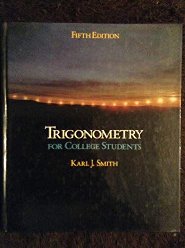Trigonometry for College Students 0534137288 Book Cover