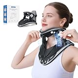 Holniva Neck Stretcher Cervical Traction, Adjustable Cervical Neck Traction Device, Neck Braces for Neck Pain and Support, Ergonomic Design for Home, Office & Travel Use - FSA Eligible/HSA Eligible